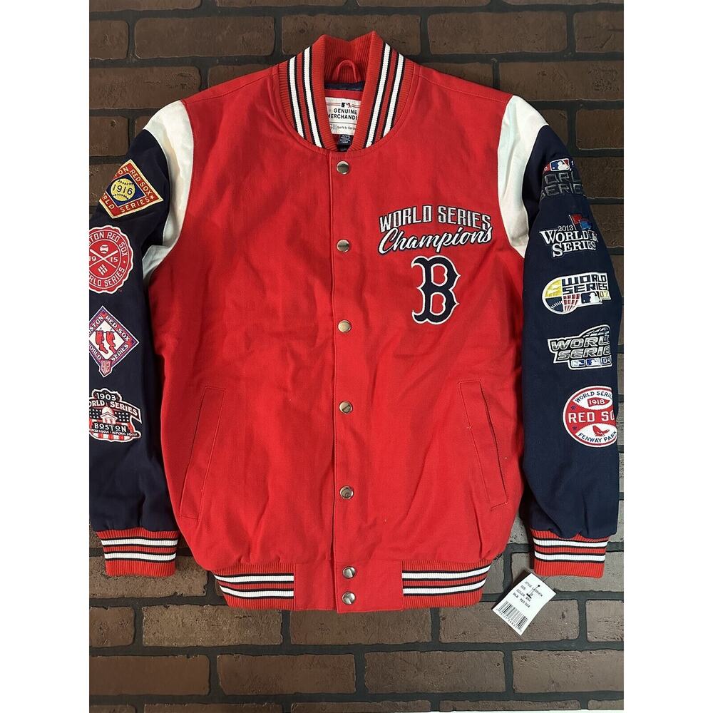 BOSTON RED SOX G-III 9X World Series Varsity Jacket~Never‎ Worn~S L